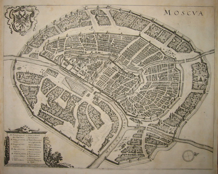 Merian Matthà¤us (1593-1650) Moscua 1649 Francoforte 